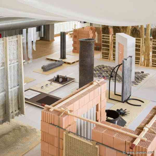 Reset Materials exhibition shows building fragments made from eco-friendly materials