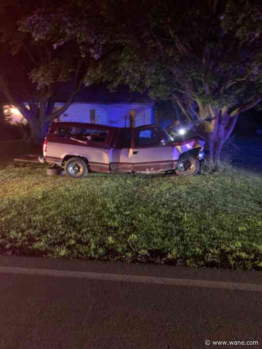 Driver totals truck after trying to miss deer in DeKalb County