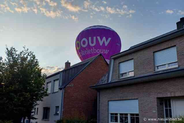 Tuin volstaat om luchtballon aan de grond te zetten: “Plots was er veel minder wind dan voorspeld”