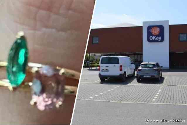 Straf: na analyse camerabeelden blijkt dat ringen van Valerie op supermarktparking echt opgeraapt en meegenomen werden, maar ze heeft ze bijna terug