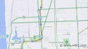 Multiple crashes bog down I-110 southbound