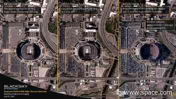 Sold-out Taylor Swift concert spied from space (satellite photos)