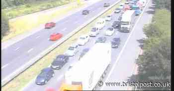 M5 closure live as vehicle fire causes traffic chaos in Somerset