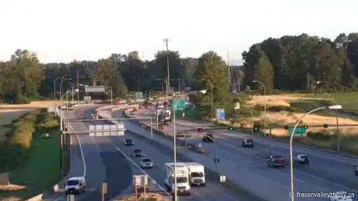 Highway 99 in Delta reopens in both directions after truck smashes overpass