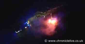 Emergency services called to abandoned vehicle fire in Sunderland