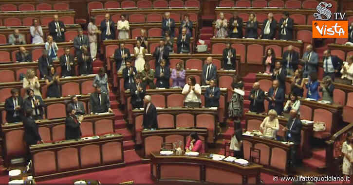 Patrick Zaki, Sensi (Pd) comunica in Aula la notizia della grazia: gli applausi dei senatori