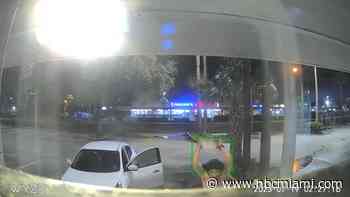 Surveillance video captures the moment man smashes Verizon store window in Miami-Dade, steals iPhones, iPads