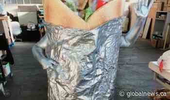 A life-sized donair costume has bidders offering top dollar, and some spicy responses