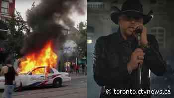 Toronto police car seen burning in controversial new music video by Jason Aldean