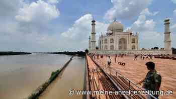 Monsunregen in Indien - Wasser erreicht Taj Mahal