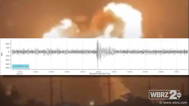 Dow explosion registered on LSU seismograph 6 miles away - See the data here