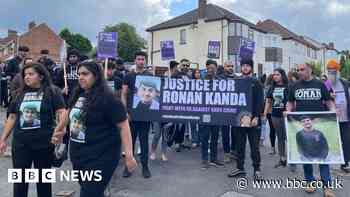 Ronan Kanda: Knife crime march following death of 16-year-old
