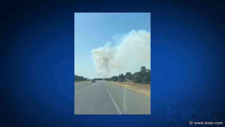 Crews respond to large outdoor fire near Jarrell