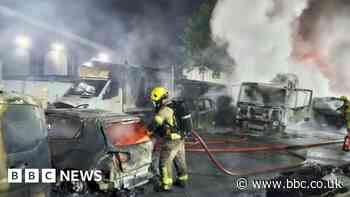 Sheffield fire: More than 50 cars ablaze in suspected arson