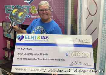 Pickleball player makes £620 donation to hospital unit