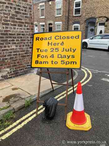 Shipton Street in York - one of the worst for potholes - to close