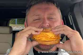 Dad eats UK's first 'real cheeseburger' at Burger King