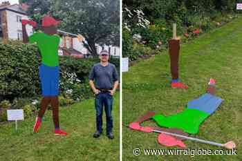Cruel vandals destroy golf figures in West Kirby