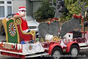Hornchurch Round Table in Summer Santa foodbank collection