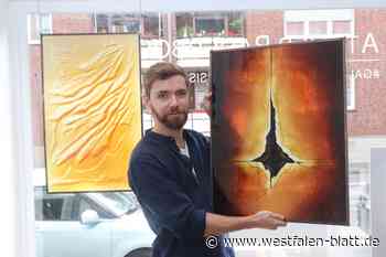 Paderborner macht aus einem Fahrbahnriss Kunst