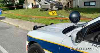 Five people walk away unharmed after dramatic Brossard car crash