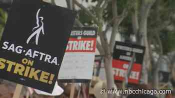 Striking actors, writers hold rally at Chicago's Millennium Park