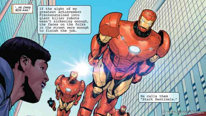 Things are looking really, really bad for Tony Stark and the X-Men in Iron Man #8