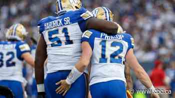 Winnipeg Blue Bombers celebrate bounce-back win over CFL's bottom-dwellers
