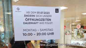 Augsburger Galeria-Filiale hat die Öffnungszeiten verkürzt