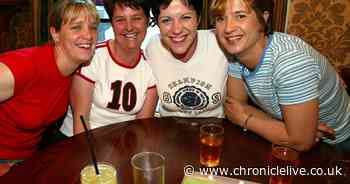 A night out in Newcastle in 2002 - 10 photographs of lads and lasses on the Toon