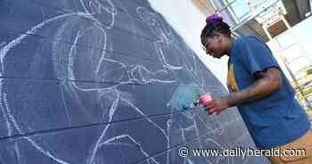 A street scene to evoke memories of a bygone era is taking shape in Mundelein