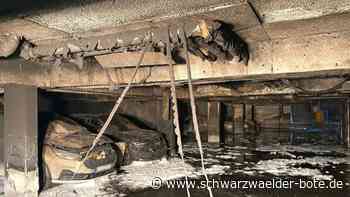 Tiefgaragenbrand  in Nagold: Wohnungen sind noch immer  nicht beziehbar