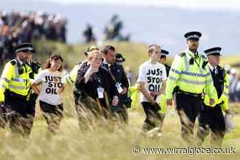 Just Stop Oil protestors run onto course at The Open Championship