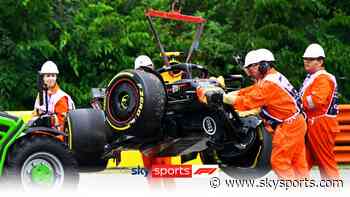 Big crash for Perez in P1 | 'Wow! What a costly mistake'