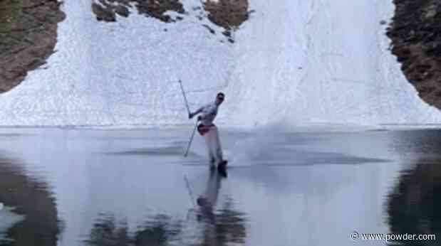 Max Hitzig Gets Bodied Attempting Extended Pond Skim