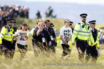 Just Stop Oil protestors run onto course at The Open Championship