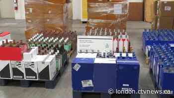 601 bottles of undeclared alcohol seized at Blue Water Bridge