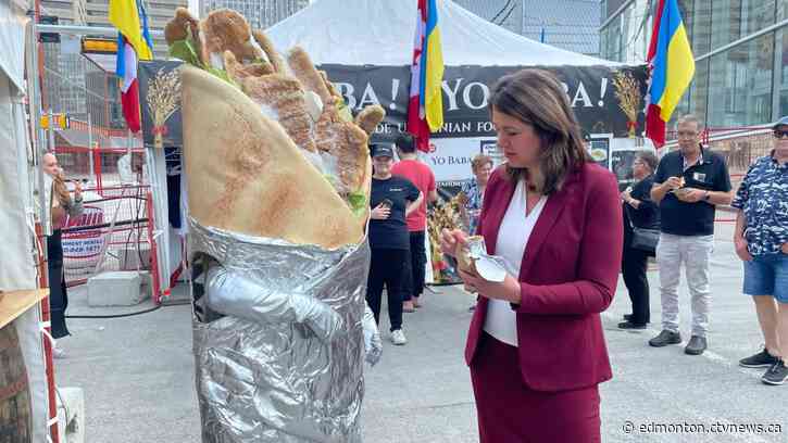 Restaurant chain urges Alberta to donate donair costume auction proceeds to charity