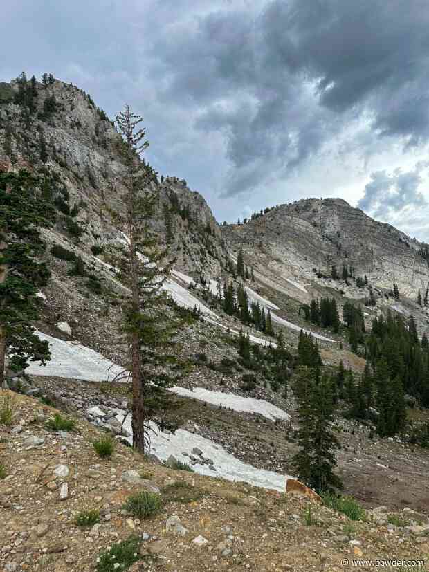 Snow From Utah Ski Resort's Record Breaking Season Is Still Hanging On In Late-July