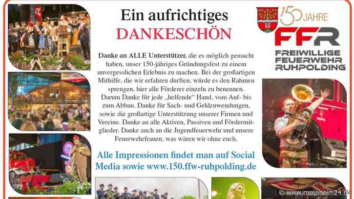 Danke an ALLE Unterstützer, die es möglich gemacht haben unser 150. jähriges Gründungsfest zu einem unvergesslichen Erlebnis zu machen.