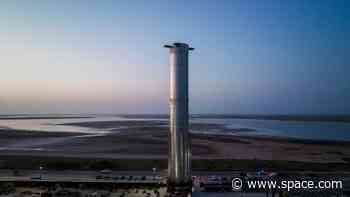 SpaceX rolls Starship Super Heavy booster back to the pad ahead of next launch (photos)
