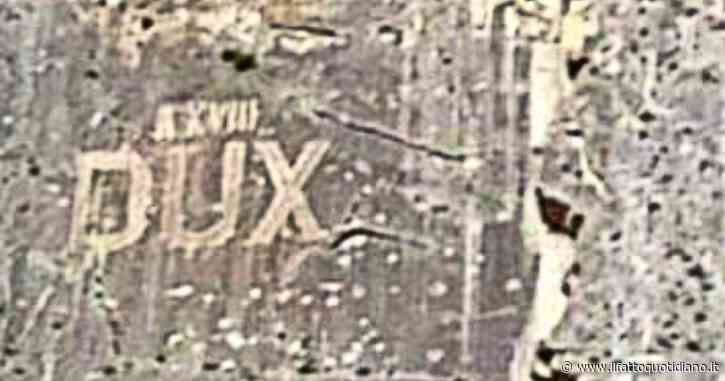 Chieti, ritorna la scritta “Dux” sulla roccia a Villa Santa Maria. Il sindaco la rivendica: “Un pezzo di storia”