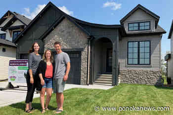 Keys were handed to Ponoka family who won the Red Deer Hospital Dream Home Lottery