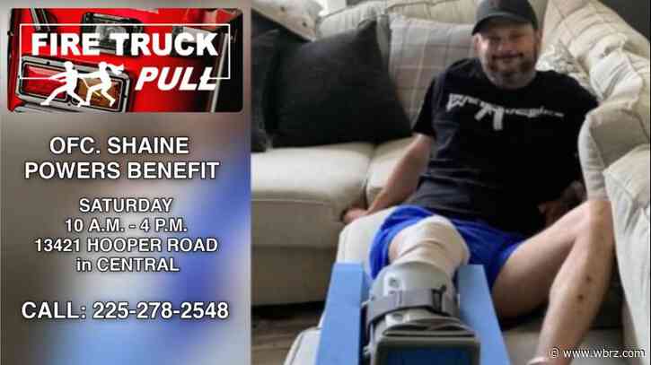 Fire truck pull on Saturday to benefit injured Central police officer
