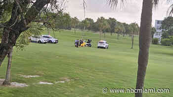 Man hospitalized after being struck by lightning while golfing in Margate