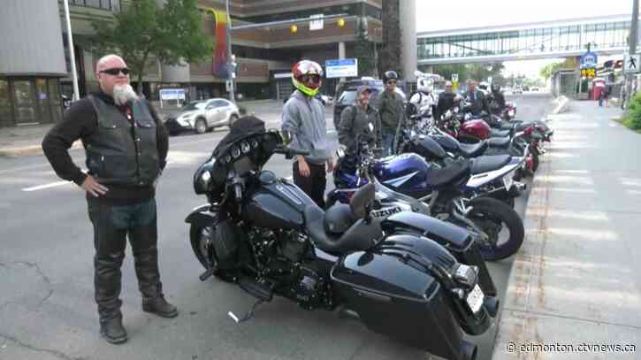 Motorcycle ride from Edmonton to Calgary raising money for charity exceeds $10,000 donation goal