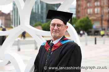Lancs man graduates from Manchester School of Art aged 80