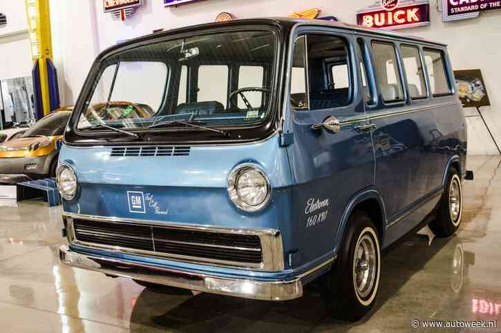 Dit guitige busje liep in 1966 al op waterstof