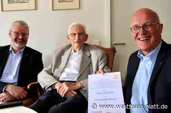 Dr. Franz Schuknecht ist Rotary-Ehrenmitglied in Bad Driburg