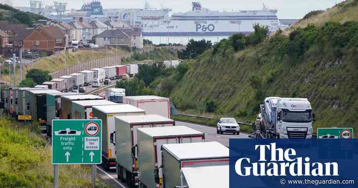 Three-hour delays at Dover as bad weather and train strikes hit summer getaway